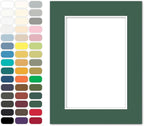 Poster Master Hunter Green Matboard – 4-Ply Acid-Free Picture Mat Board with 45° Beveled Cut, Made in USA, Custom Cut to Any Size, 1/16" Thickness for Framing & Displays