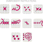 Foxdiviy Stamped Cross Stitch Kits for Beginners Full Range of Cross Stitching 11 CT Printed Cross Stitch Kits for Kids Adults Cross Stitch Patterns Needlepoint Kits-Eiffel Tower Street 16x20 inch