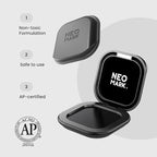 Premium Fingerprint Ink Pad, Thumbprint Ink Pad, Quick-Drying and AP-Certified, for Office Notary Supplies Identification Security ID Fingerprint Cards Law Enforcement (Black, 1 Pc)
