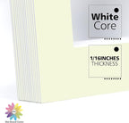 Mat Board Center, Pack of 10, 11x14 for 8x10 Ivory Color Mats - Bevel Cut, Acid Free, 4-ply Thickness, White Core - for Pictures, Photos, Framing
