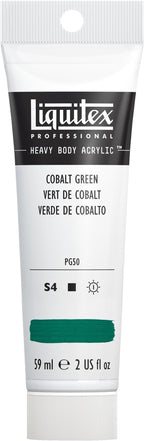 Liquitex Professional Heavy Body Acrylic Paint, 2-oz (59ml) Tube, Cobalt Green
