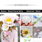 76Yards 26Gauge Green Metal Floral Wire Flexible Paddle Florist Garden Wire for Flower Arrangement,Crafts,Christmas Wreaths Tree,Garland.