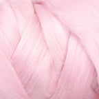 Kondoos Colored Natural Wool roving, 1 lb. Best Wool for Needle Felting, Wet Felting, handcrafts and Spinning. (Baby Pink, 1 lb)