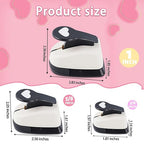 Heart Hole Punch, Paper Punches, HeartPunches for Paper Crafts, Heart Puncher, Hole PuncherHeart, Shaped Hole Punch, 1 inchHeart Paper Punch, 5/8 inch HeartHolePuncher, 3/8 inch Hole Punches Set