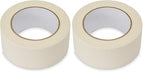 Lichamp Wide Masking Tape 2 inches, 1pc General Purpose Beige Masking Tape White Masking Paper, 1.95 inches x 55 Yards (Pack of 2)