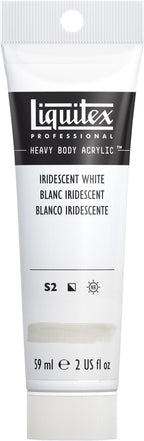 Liquitex Professional Heavy Body Acrylic Paint, 2-oz (59ml) Tube, Iridescent White
