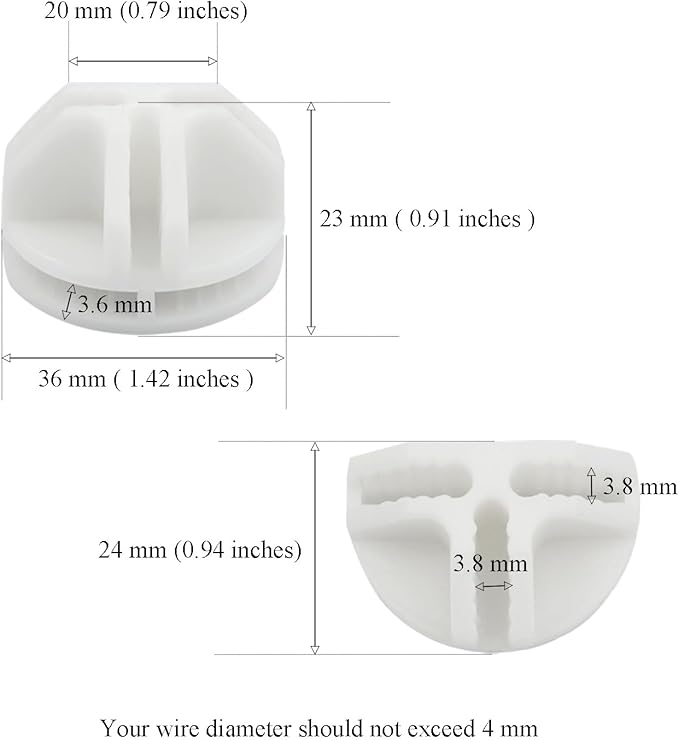 10Pcs Wire Cube Connectors, White Wire Cube Storage Connectors Half Buckle Wire Grid Cube Shelf Plastic Connectors for Wire Cube Storage Shelving Unit and Modular Closet Organizer, SATONBEYI