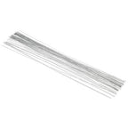 PATIKIL 24 Gauge 16" Floral Stem Wire, 100 Pcs Paper Wrapped Iron Artificial Flower Stem Accessories for DIY Bouquet Stem and Craft Decoration, Silver