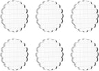 PATIKIL 2.8" Acrylic Stamp Block, 6Pcs Clear Stamping Block with Grid Lines Decorative Mounting Blocks Round for Scrapbooking DIY Crafts Card Making