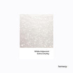 Hemway Polyurethane & Epoxy Resin Glitter 100g / 3.5oz Metallic Crystal Flake Additive for Flooring Jewelry Tumblers Glass Pigment - Extra Chunky (1/24" 0.040" 1mm) - White Iridescent