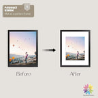 Mat Board Center, Pack of 25, 11x14 for 8x10 White Picture Mat Sets - Acid Free, 4-ply Thickness, Bevel Pre-Cut White Core - Includes Backing Boards and Clear Bags - for Pictures, Photos, Framing
