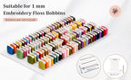 2 Pack PVC Foam Board Inserts for Drawer, Embroidery Floss Storage Organizer-Holds 216 1mm Bobbins, Embroidery Thread Holder for Cross Stitcher Storage(Bobbins are Not Include)