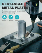 2 Pcs 16 Gauge Steel Sheets Metal Cold Rolled Steel Plate, 12" x 8" Weldable Metal Sheet for DIY Craft Projects, Industrial, Professional