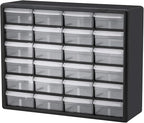Akro-Mils 24 Drawer Hardware, Craft and Office Supply Storage Cabinet Bundle (2-pack)