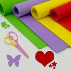 60 Pack EVA Foam Sheets, 12 x 8 Inch, 1mm Thick, Assorted 15 Colors Crafting Sponge Foam Paper for School Scrapbooking and DIY Craft Projects