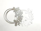 Mvchifay Cutting Dies Happy Birthday Metal Stencils Scrapbooking Tool DIY Emboss Paper Card Making (Wreath-11.2x11cm)