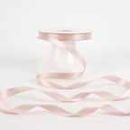 HUIHUANG Rose Gold Satin Ribbon 1/2 inch X 50 Yards Continuous, Rose Gold Pink Double-Faced Satin Ribbon for Gift Wrapping, Bows, DIY Crafts, Flower Bouquet, Wedding Decor, Christmas Decoration