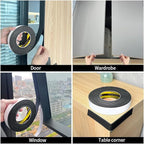 EVA Single-Sided Adhesive Foam Tape, Single-Sided Sealing Strip Foam Pad Sponge Tape Window Weatherproof, Self-Adhesive Insulation Sealing Tape 1.2inX9.84FT