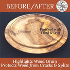 Tried & True Superior Varnish Oil Wood Finish, Quart - Natural Pine Resin & Linseed Oil, Ideal for Interior Furniture, Tables, Countertops - Non-Toxic, Scratch Resistant & Durable