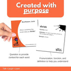 ? WORD TEASERS Junior - Vocabulary Word Game for Kids 8+ - Fun Family Conversation Starters - Reading Games for Elementary & Middle School - 150 Vocabulary Flash Cards/Conversation Cards