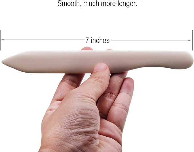 VENCINK Large Genuine Bone Folder Origami Craft Paper Creaser Crafting Folding Scoring Burnishing Creasing Scrapbooking Tools for Beginner DIY Bookbinding Supplies Leather Origami Paper Crafts