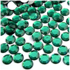 The Crafts Outlet 144pc Rhinestones Round 10mm - Flatback Light Blue LBL