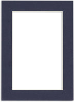 5x7 Mat for 8.5x11 Frame - Precut Mat Board Acid-Free Navy 5x7 Photo Matte Made to Fit a 8.5x11 Picture Frame, Premium Matboard for Family Photos, Show Kits, Art, Picture Framing, Pack of 1 Mat