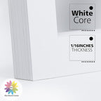 Mat Board Center, Pack of 10, 11x14 for 8x10 Off White Color Mats - Bevel Cut, Acid Free, 4-ply Thickness, White Core - for Pictures, Photos, Framing