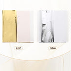 100 Pcs 5.5" X 5.5" Gold Leaf Sheets for Art Foil Paper, Gold & Silver Foils Sheets, Foil Paper Art Foils Sheet for Resin Gilding Crafting Nails Furniture Home Decor with Tweezer & Brush