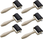 HRJZF 6 Pack Rubber Brayer Roller for Printmaking,Anti Skid Tape Construction Tools, Print,Great for Gluing Application Also,Ink and Stamping Tools 1.4 Inch