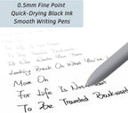 Gel Pens, 6 Pcs 0.5mm Fine Point Smooth Writing Pens Japanese Cute Pens, High-End Series Black Ink Pens for Journaling Note Taking, School Office Supplies for Women Men (6 Pcs Morandi)