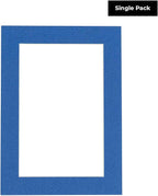 11x14 Mat for 8.5x11 Photo - Precut Royal Blue Picture Matboard for Frames Measuring 11 x 14 Inches - Bevel Cut Matte to Display Art 8.5 x 11 Inches - Acid Free ONE MAT with Backing Board & Clear Bag