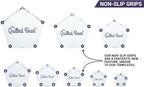 The Quilted Bear Leaf Quilting Templates – 8 Clear Non-Slip Acrylic Quilt Templates for Precise Fabric Cutting & Stress-Free Machine Quilting - Ideal for Quilt & Sewing Supplies (¾–3")