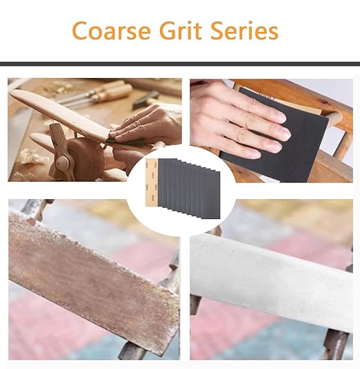30Pcs 9 x 3.6 Inchs 400 Grit Wet and Dry Handmade Universal Sanding Sheets, Suitable for Woodworking Furniture/Automobiles/Metal/Lacquer Polishing Sandpaper