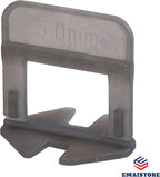 Tile Leveling System (3/16 Inch) – 600 Tile Spacers – Compatible with Most Wedges for Smooth, Seamless Floor & Wall Tile Installation – 5mm Ceramic & Stone Spacers