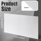 2 Pcs 430 Stainless Steel Sheet Metal 12 x 6 Inches 24GA Metal Plates Panel #4 Brushed Finish Magnetic Mount Board Wall Food Truck Restaurant Crafting Kitchen Floor Trailer Garage Gym