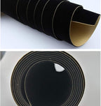 Self Adhesive Sheets, Adhesive DIY Felt Sheets for Art & Crafts, Peel & Stick Drawer/Jewelry Box Liner, Solid Color Felt Wallpaper (14.6" x 39.4", Black) - 2pcs