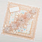 Lapoo Flowers Metal Cutting Die for Scrapbooking - Durable, Cut Stencils for DIY Scrapbook Photo Album Decorative Paper Card, Card Making Supplies (Multiple Large Lace Square Frames 8.1 x 8.1 in)