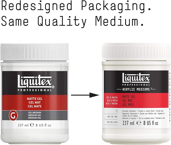 Liquitex Professional Matte Gel Medium, 237ml (8-oz)