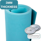 LotusFoam Large 3mm EVA Foam Sheet - 44"x 85" High Density Foam 130 kg/m3 for Cosplay, Costumes, Crafts, Flooring, Outdoor Use - 35 Colors (Snow Camo) - Snow Camo