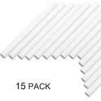 Nuanchu 15 Pcs Glue Gun Sealing Wax Sticks Retro Vintage Wax Sticks for Seal Stamp and Letter for Wedding Invitations Card Envelope Christmas Holiday Gift Ideas(Ivory White)