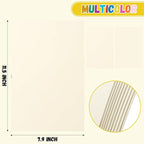 10 Pack Foam Sheets Craft 8 x 12 inch, Eva Color Foam Paper for Art Crafts Projects, Classrooms Scrapbook Gift DIY Cutters Card Party Decoration (Ivory)