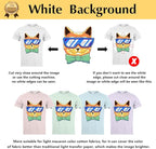 TransOurDream Upgraded Iron on Heat Transfer Paper for T Shirts (30 Sheets, 8.5x11") Iron on Transfers for Light Fabric Printable Heat Transfer Vinyl for Inkjet Printer (L2-30)