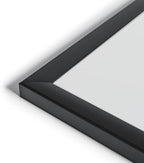 U Brands Magnetic Dry Erase Board White Board, 24" x 18" Inches, Black Wood Frame (307U00-01)