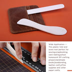 8 PCS Bone Folder Tool, Plastic Bone Folder Paper Creaser Set Scoring Tool for Paper Crafts Book-Binding Card Making and Office Supplies for Diy Handmade Leather Burnishing Bookbinding Books Cards