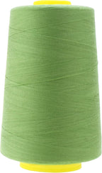 Mandala Crafts 4 Pack of Serger Threads Cones Spools - 40S/2 24000 Yards Polyester Sage Green Threads for Sergers Machine and Overlock Quilting Sewing Machine