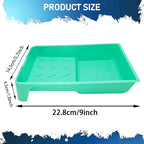 4 Inch Paint Tray, 28 Pack Plastic Paint Roller Tray, Heavy Duty Disposable Paint Pan, Sturdy Home Painting Supplies & Tools for Paint Rollers & Roller Brushes