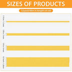 QDiShi 4 Rolls Fine Line Tape(Yellow), Fineline Masking Tape in 1/16, 1/8, 1/4 and 1/2 Inch Wide x 52 Yard Long, Automotive Masking Tape for DIY Car Auto Paint Art