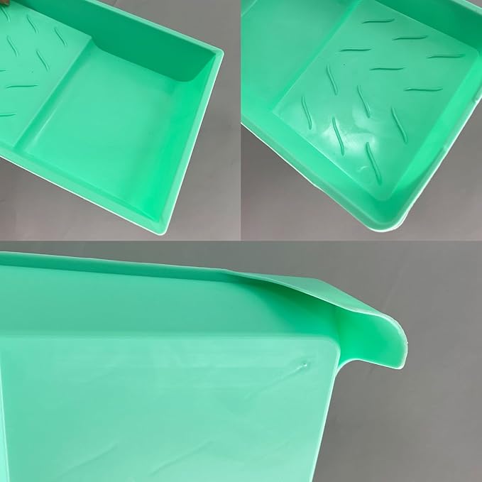 4 Inch Paint Tray, 28 Pack Plastic Paint Roller Tray, Heavy Duty Disposable Paint Pan, Sturdy Home Painting Supplies & Tools for Paint Rollers & Roller Brushes