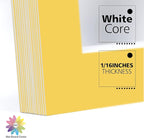 Mat Board Center, Pack of 10, 11x14 for 8x10 Deep Yellow Color Mats - Bevel Cut, Acid Free, 4-ply Thickness, White Core - for Pictures, Photos, Framing